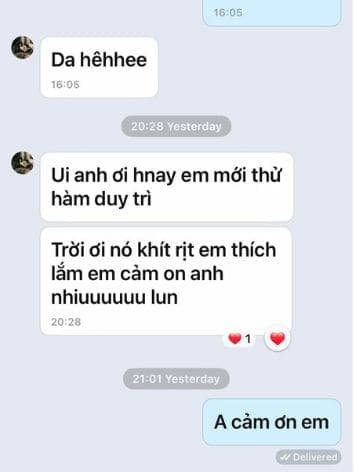Tin nhắn phản hồi của khách hàng qua Zalo (ảnh 1)